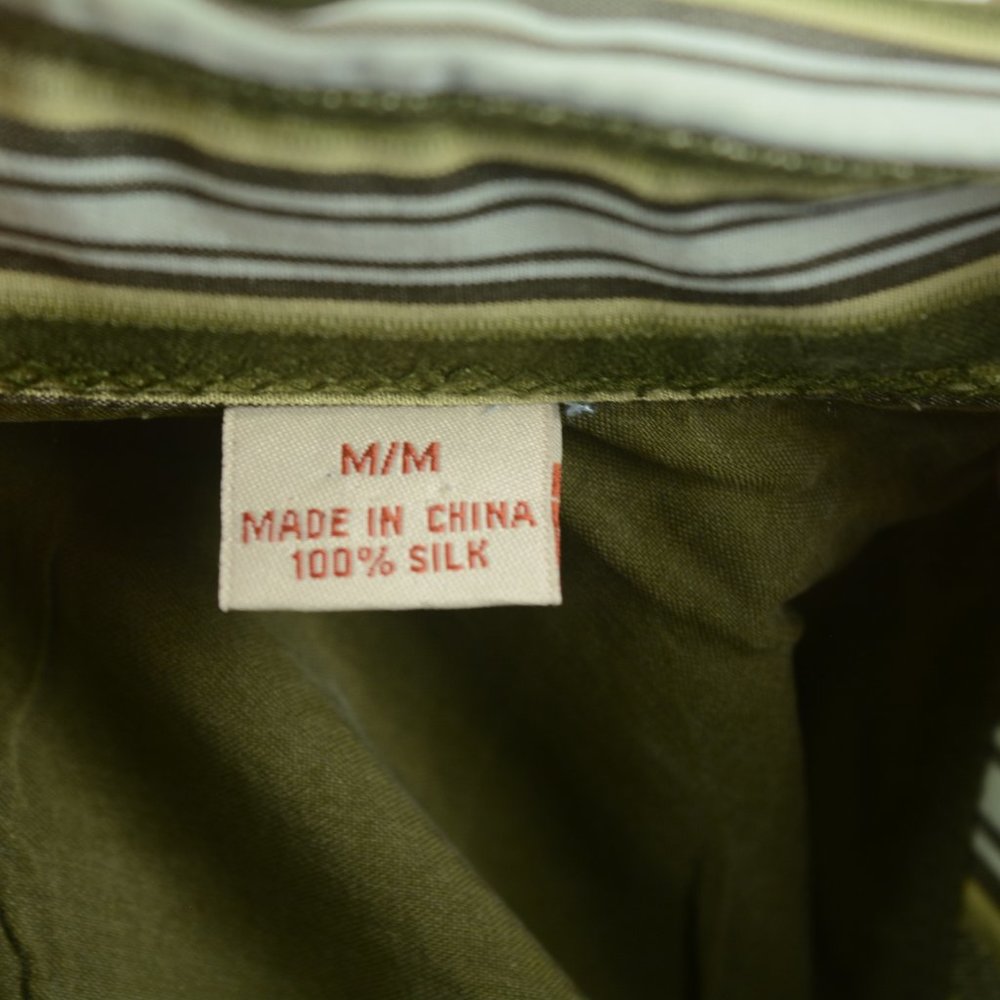 Mens Tommy Bahama Long Sleeve Silk Shirt Medium - Picture 8 of 11